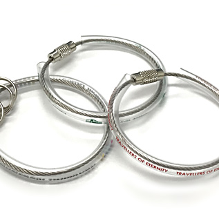 ワイヤーキーホルダーシルバー