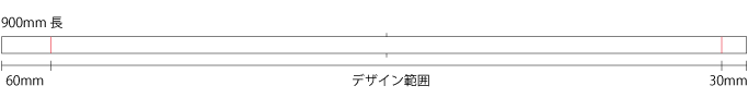 長さ方向の印刷範囲