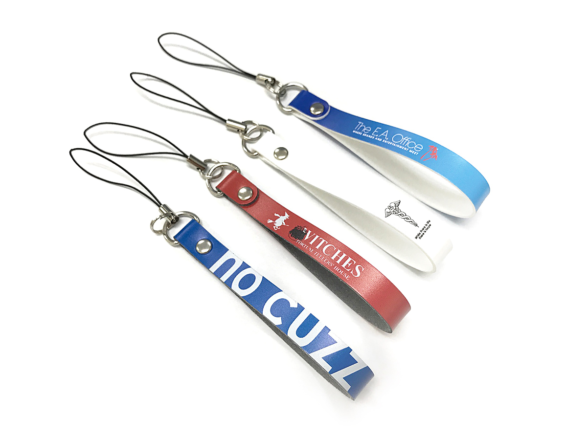 人工皮革製オリジナル携帯ストラップTOP KANARY