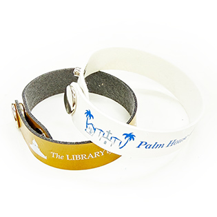 PUレザー製リストバンド15mm巾